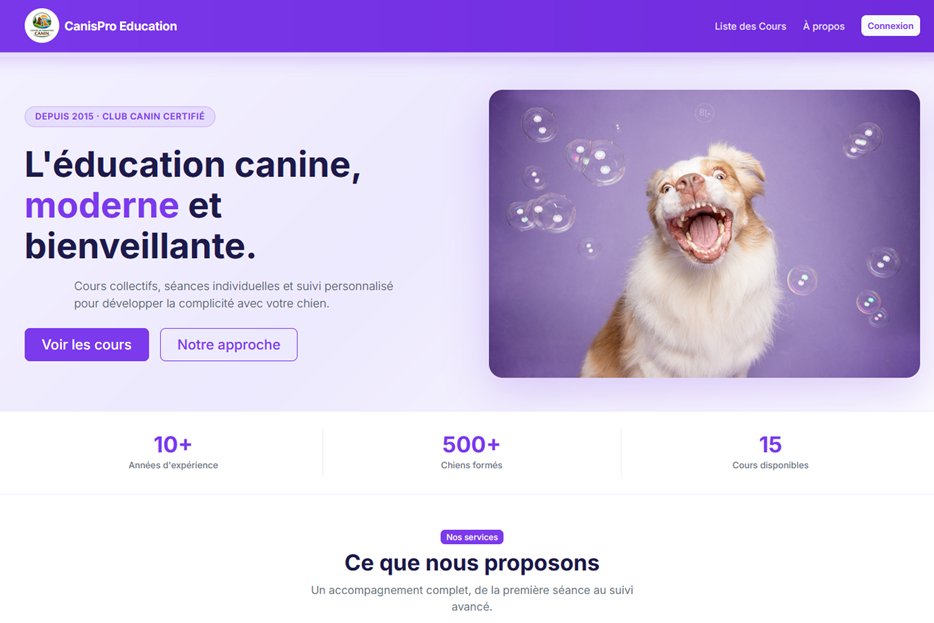 Page d'accueil CanisPro